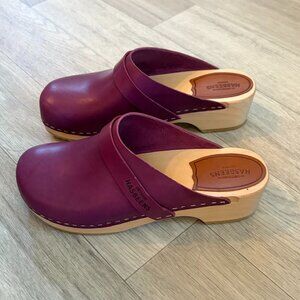 Swedish Hasbeens Husband Clog Purple